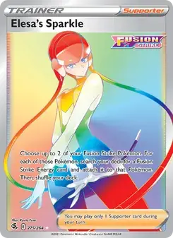 Elesa's Sparkle 275/264 Fusion Strike Pokémon card