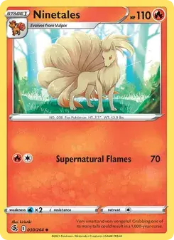 Ninetales 30/264 Fusion Strike Pokémon card