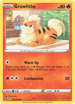 Growlithe 32/264 Fusion Strike Pokémon card