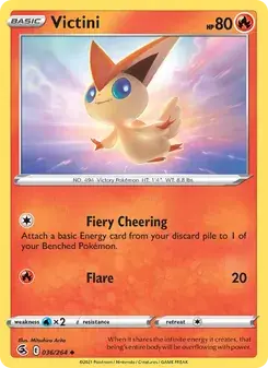 Victini 36/264 Fusion Strike Pokémon card