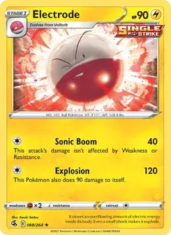 Electrode 88/264 Fusion Strike Pokémon card