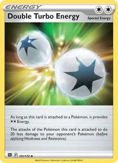 Double Turbo Energy 151/172 Brilliant Stars Pokémon card