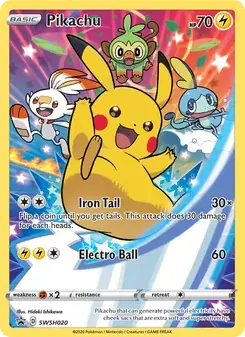 Pikachu SWSH020 SWSH Black Star Promos Pokémon card