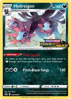 Hydreigon SWSH037 SWSH Black Star Promos Pokémon card