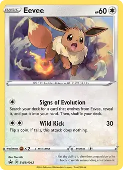 Eevee SWSH042 SWSH Black Star Promos Pokémon card