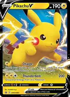 Pikachu V SWSH061 SWSH Black Star Promos Pokémon card