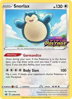 Snorlax SWSH068 SWSH Black Star Promos Pokémon card