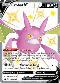 Crobat V SWSH098 SWSH Black Star Promos Pokémon card