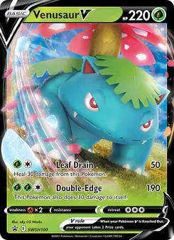 Venusaur V SWSH100 SWSH Black Star Promos Pokémon card