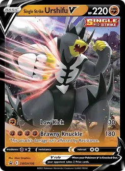Single Strike Urshifu V SWSH106 SWSH Black Star Promos Pokémon card
