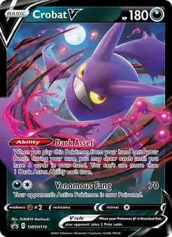 Crobat V SWSH110 SWSH Black Star Promos Pokémon card