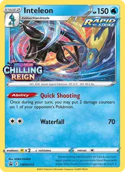 Inteleon SWSH113 SWSH Black Star Promos Pokémon card