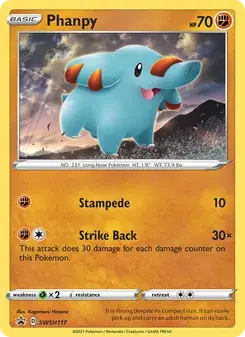 Phanpy SWSH117 SWSH Black Star Promos Pokémon card