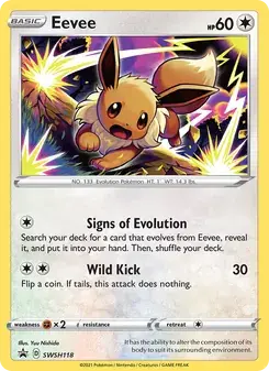 Eevee SWSH118 SWSH Black Star Promos Pokémon card