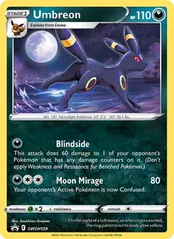 Umbreon SWSH129 SWSH Black Star Promos Pokémon card