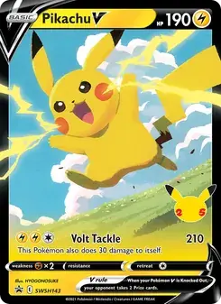 Pikachu V SWSH143 SWSH Black Star Promos Pokémon card