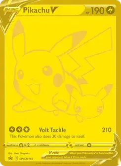 Pikachu V SWSH145 SWSH Black Star Promos Pokémon card