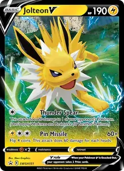 Jolteon V SWSH151 SWSH Black Star Promos Pokémon card