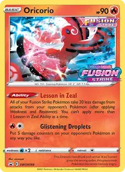 Oricorio SWSH168 SWSH Black Star Promos Pokémon card