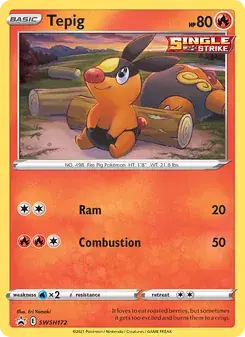 Tepig SWSH172 SWSH Black Star Promos Pokémon card