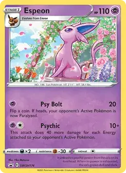 Espeon SWSH174 SWSH Black Star Promos Pokémon card