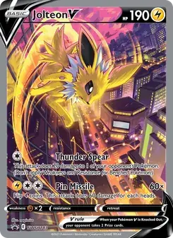 Jolteon V SWSH183 SWSH Black Star Promos Pokémon card