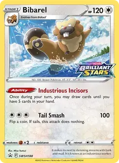 Bibarel SWSH188 SWSH Black Star Promos Pokémon card