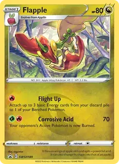 Flapple SWSH189 SWSH Black Star Promos Pokémon card