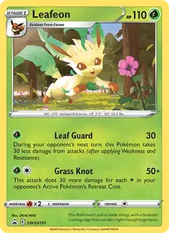Leafeon SWSH191 SWSH Black Star Promos Pokémon card