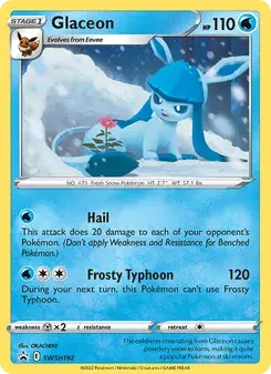 Glaceon SWSH192 SWSH Black Star Promos Pokémon card