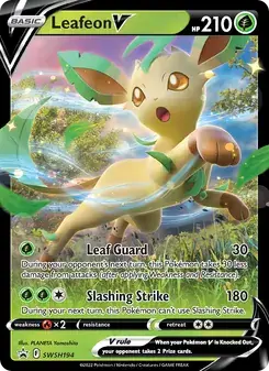Leafeon V SWSH194 SWSH Black Star Promos Pokémon card