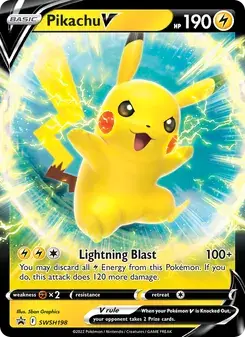 Pikachu V SWSH198 SWSH Black Star Promos Pokémon card