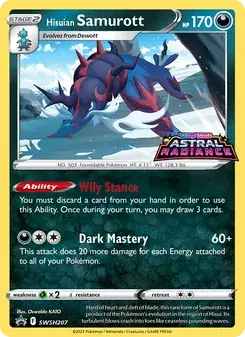 Hisuian Samurott SWSH207 SWSH Black Star Promos Pokémon card