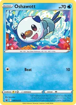 Oshawott SWSH222 SWSH Black Star Promos Pokémon card