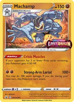Machamp SWSH243 SWSH Black Star Promos Pokémon card