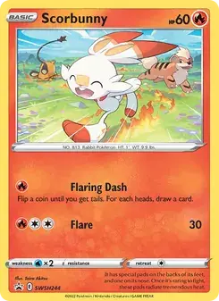 Scorbunny SWSH244 SWSH Black Star Promos Pokémon card