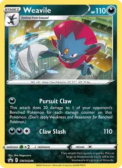 Weavile SWSH246 SWSH Black Star Promos Pokémon card