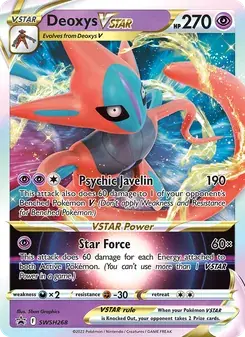 Deoxys VSTAR SWSH268 SWSH Black Star Promos Pokémon card