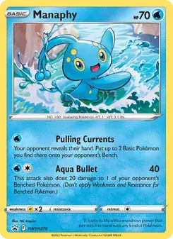 Manaphy SWSH275 SWSH Black Star Promos Pokémon card