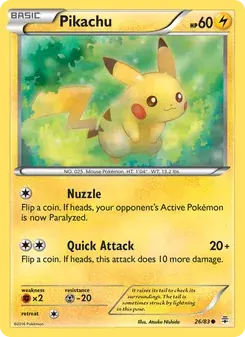 Pikachu 26/83 Generations Pokémon card