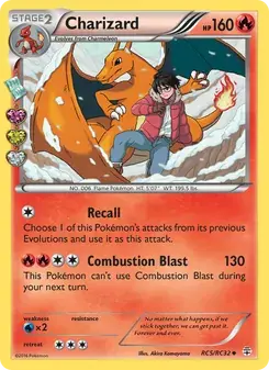 Charizard RC5 Generations Pokémon card