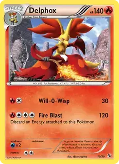 Delphox 10/39 Kalos Starter Set Pokémon card