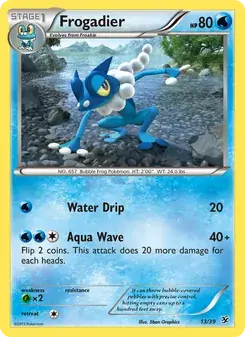 Frogadier 13/39 Kalos Starter Set Pokémon card