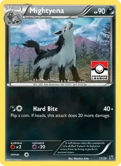 Mightyena 17/39 Kalos Starter Set Pokémon card
