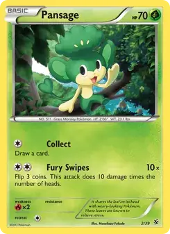 Pansage 2/39 Kalos Starter Set Pokémon card
