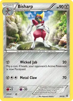 Bisharp 20/39 Kalos Starter Set Pokémon card