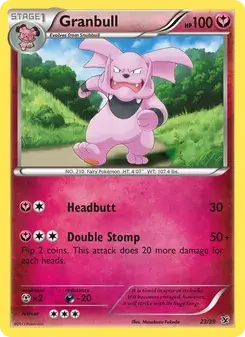 Granbull 23/39 Kalos Starter Set Pokémon card