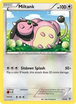 Miltank 27/39 Kalos Starter Set Pokémon card