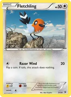 Fletchling 31/39 Kalos Starter Set Pokémon card