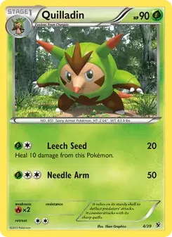 Quilladin 4/39 Kalos Starter Set Pokémon card